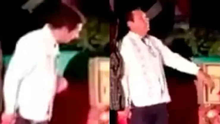 VIDEO: Alcalde de Matamoros prende árbol de Navidad y se electrocuta