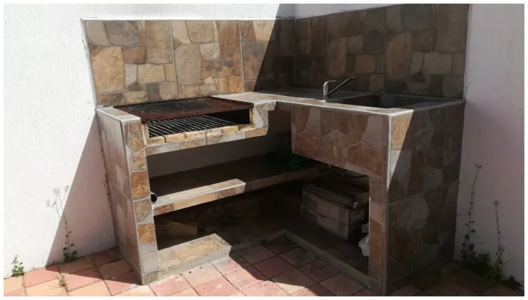 Asador en patio