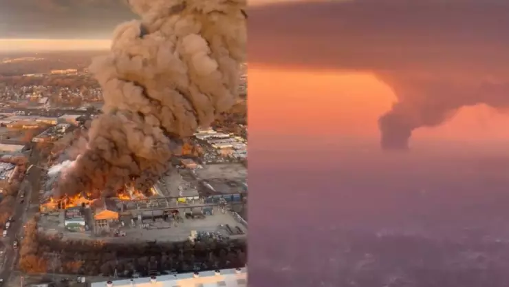 VIDEO Captan impactantes imágenes del incendio masivo en Chicago