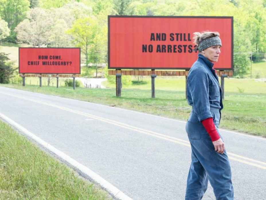Three billboards outside Ebbing, Missouri