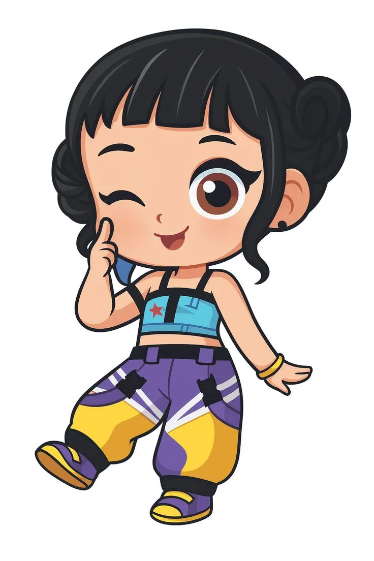 5 stickers de Baby Zoey para imprimir GRATIS para los fans de Kpop Demon Hunters