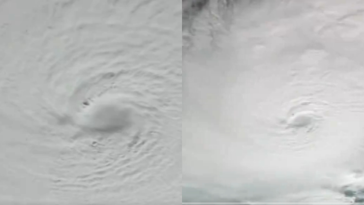 Así se ve el huracán “Milton” desde el espacio