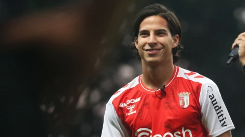 Diego Lainez con el Braga de Portugal