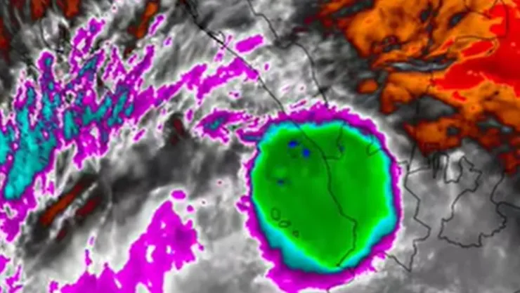 Tormenta de rápida formación en Sinaloa