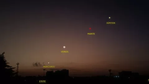 La conjunción de la Luna y Venus se dará este domingo 26 de junio del 2022, tras la alineación de planetas del 24 de junio.