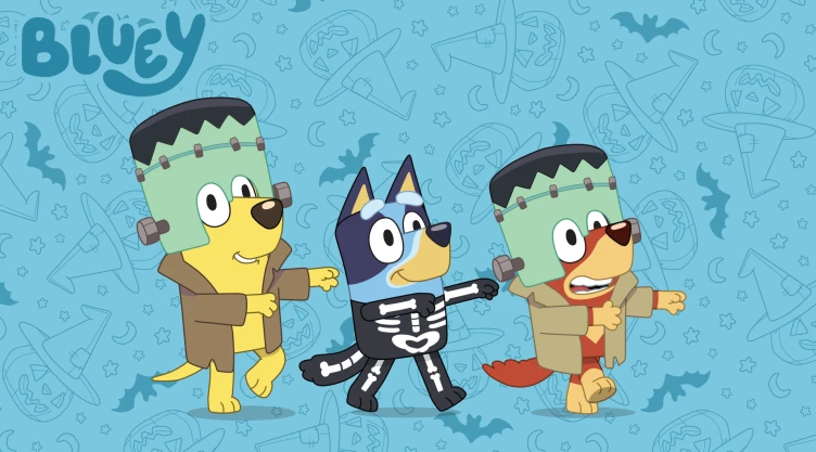 5 fondos de pantalla de Bluey con temática de Halloween que los niños amarán