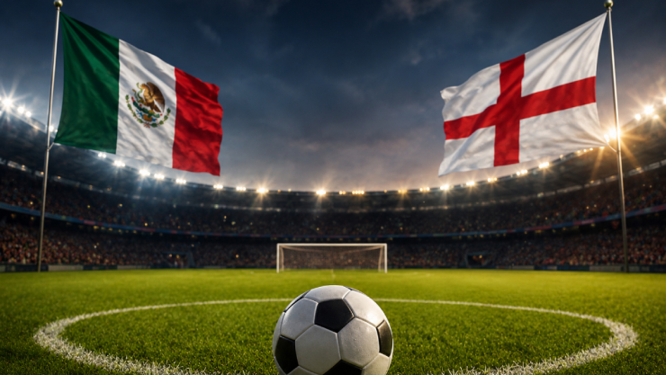 Partido Futbol México vs Inglaterra