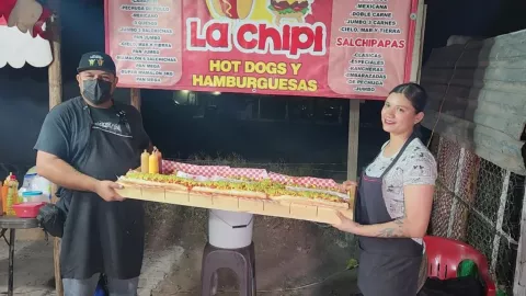 El hot dog más grande de México, en Los Mochis