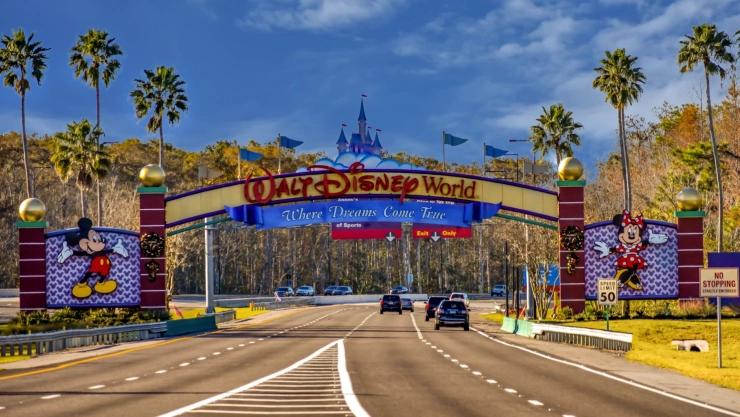 Postal de ingreso a Walt Disney World en Orlando, Florida