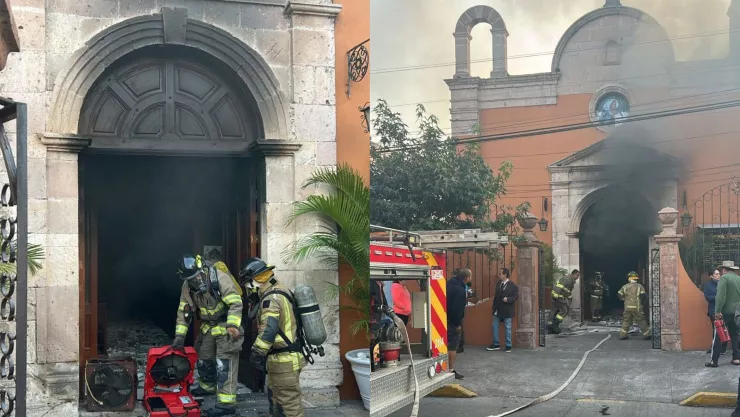 ÚLTIMA HORA | Se registra incendio al interior del Templo de la Sagrada Familia en Morelia, Michoacán
