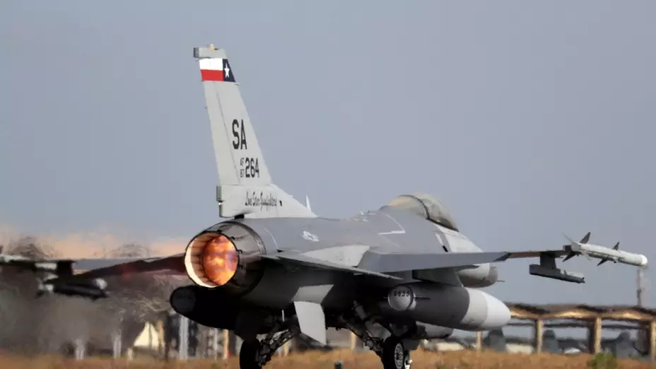 Aviones F-16 de Estados Unidos