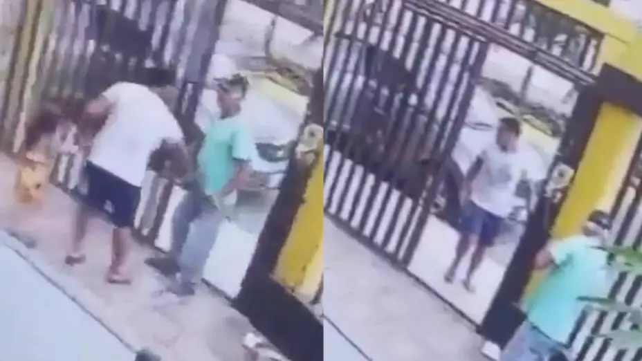 Portero evita secuestro