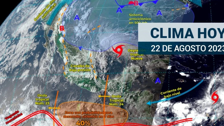 ¿Seguirán las inundaciones Así será el clima en México este martes 22 de agosto