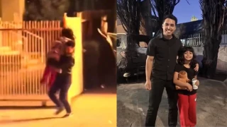 Paramédico rescata a niña de incendio en California