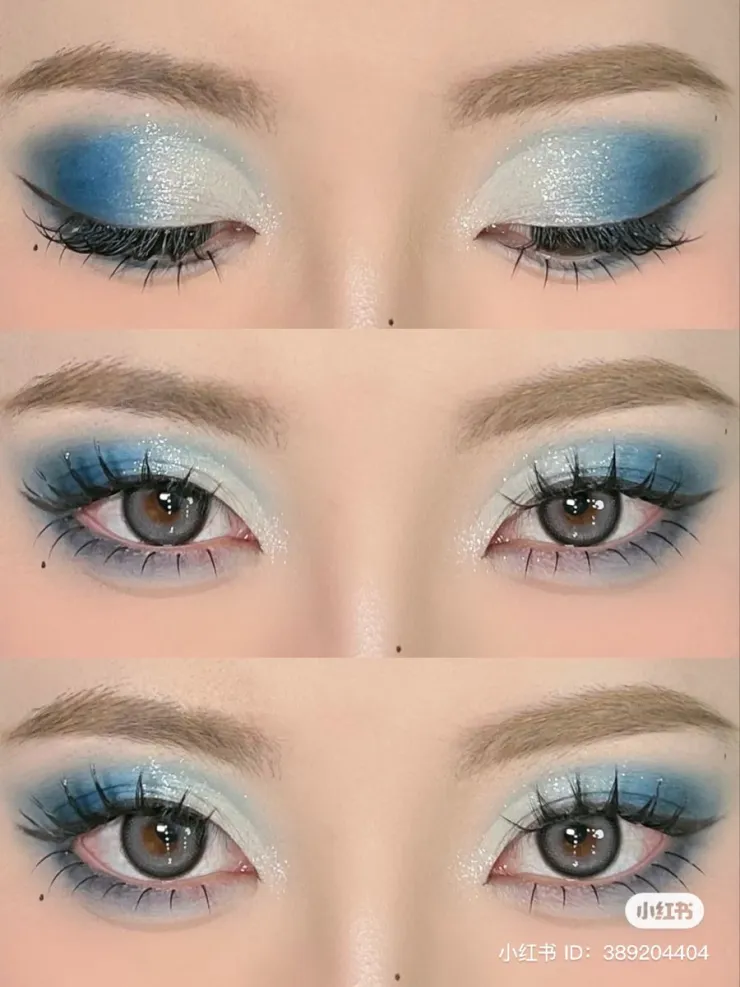 Sombras de ojos baby blue