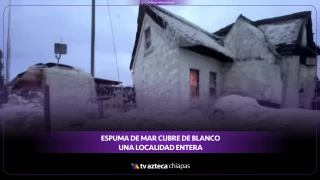 Gigantesca espuma marina que cubrió calles y autos en la costa de Dublín, Irlanda