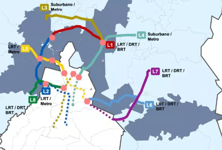Metromex: Así serán las 8 líneas que tendría el nuevo Metro del Estado de México