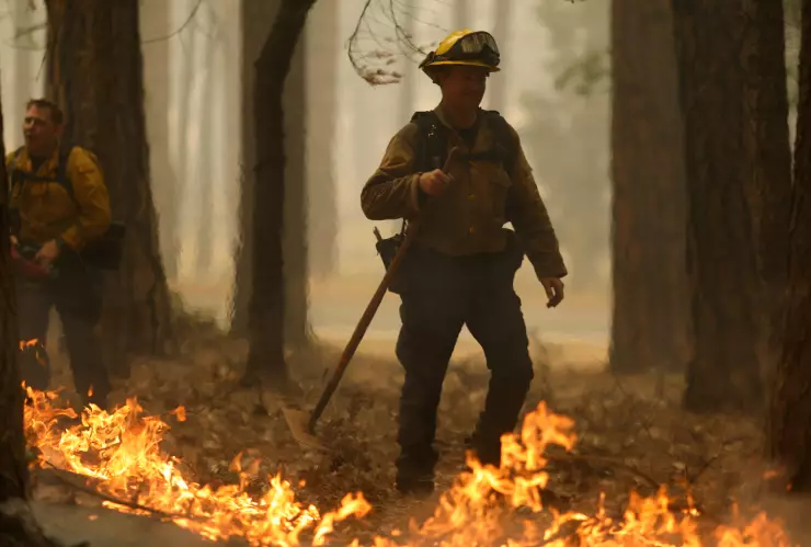 EL infierno del incendio Dixie se extiende en California. 