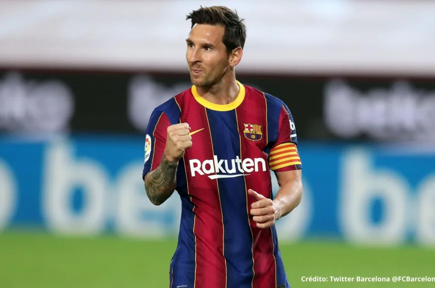 Lionel Messi con Barcelona