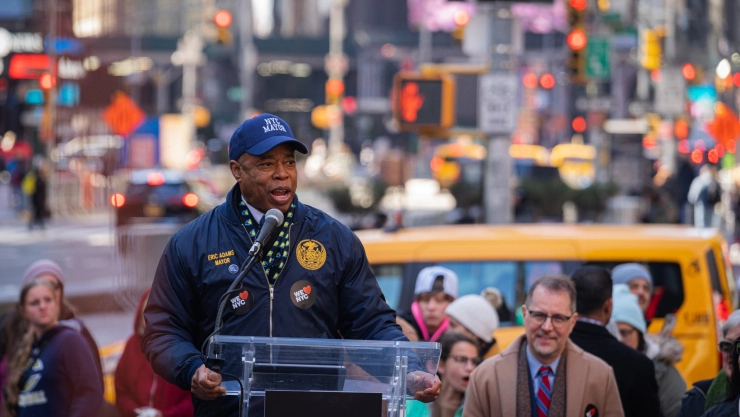 El alcalde de Nueva York, Eric Adams