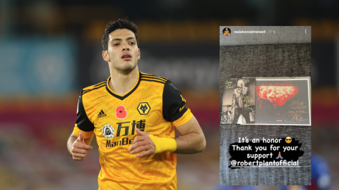 Ra&uacute;l Jim&eacute;nez recibi&oacute; espectacular regalo de Robert Plant