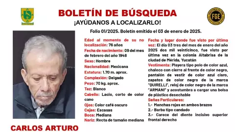 Desaparición de abuelito en Mérida, se viraliza; esto sabemos del caso