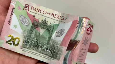 Billete de 20 pesos