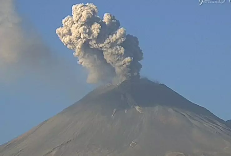 explosión volcán popocatépetl 25 de enero