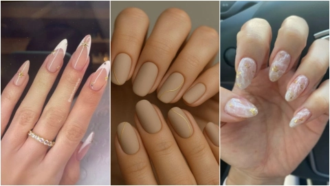 Uñas minimalistas largas