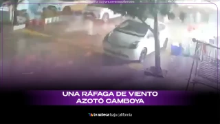 Una ráfaga de viento azotó.