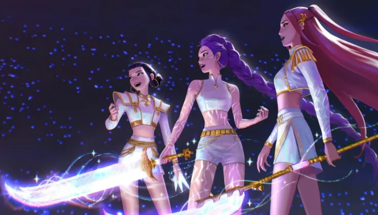 KPop Demon Hunters laptop fondo