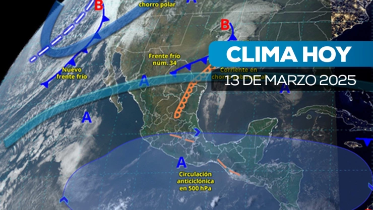 Consulta el clima en México para el 13 de marzo