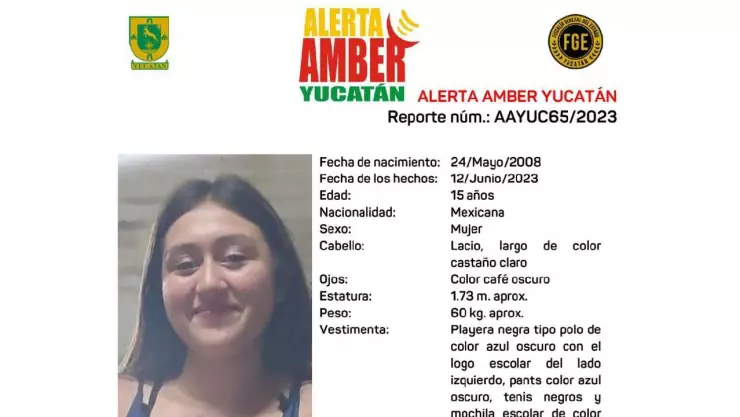 Activan Alerta Amber por quinceañera desaparecida