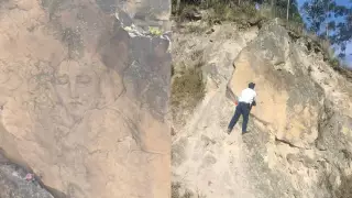 ¡Milagro! Aparece Virgen en una piedra; así se ve