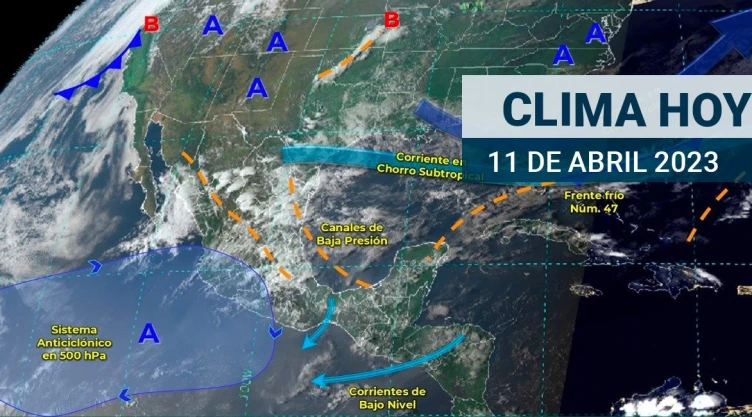 Clima México hoy 11 de abril Lluvias intensas dejarán inundaciones en el país