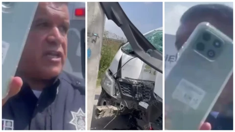 agreden a camarógrafo accidente en Coacalco