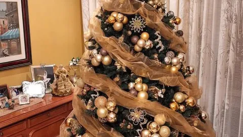 Decoración clásica y elegante para tu árbol de Navidad