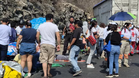 Accidente en el mirador Los Amorosos de Tuxtla Gutiérrez hoy 28 de febrero de 2025