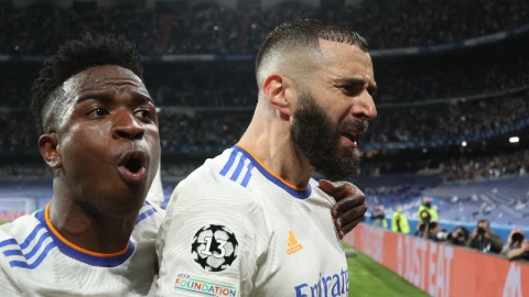 Karim Benzema y Vinicius Jr la dupla letal del Real Madrid