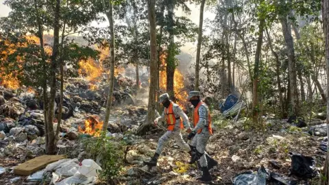 incendio en basurero de tulum 2