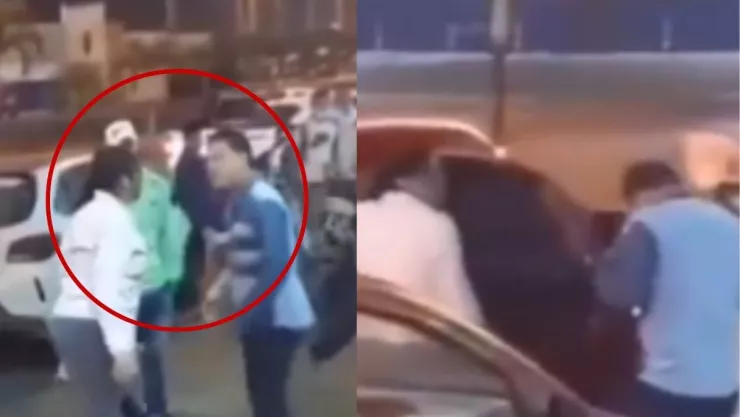 Mujer encuentra a su esposo con la amante y lo humilla frente a ella