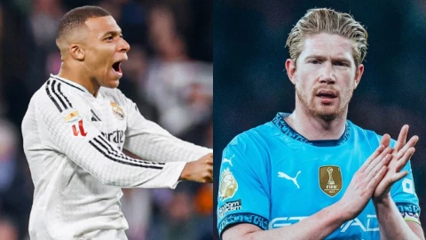 Kylian Mbappé (Real Madrid) y Kevin De Bruyne (Manchester City)
