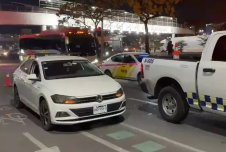 Auto del conductor que atropelló a 7 personas en Tlaquepaque, Jalisco.