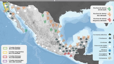Clima en México hoy 6 de febrero de 2024