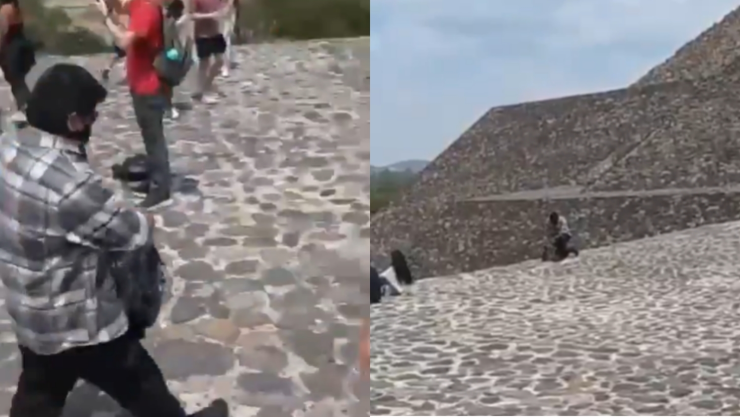 Revelan nuevo VIDEO previo al tiroteo en las Pirámides de Teotihuacán.