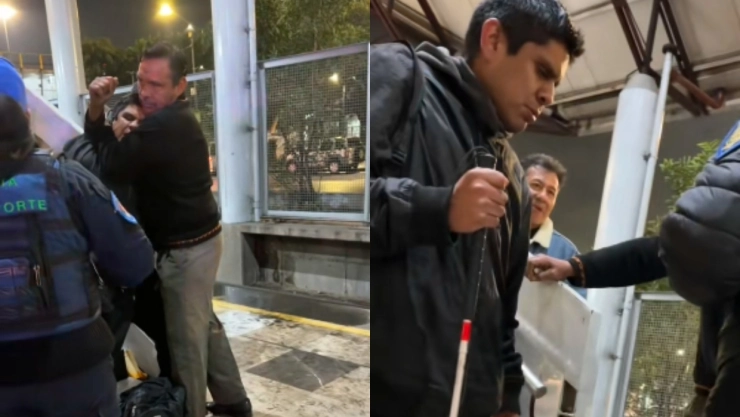 Hombre-agrede-a-un-ciego-en-la-Linea-B-del-Metro