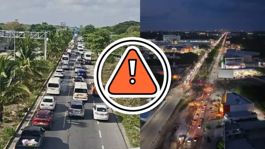 Reporte vial Cancún HOY, 3 de diciembre: Calles con más tráfico en este día