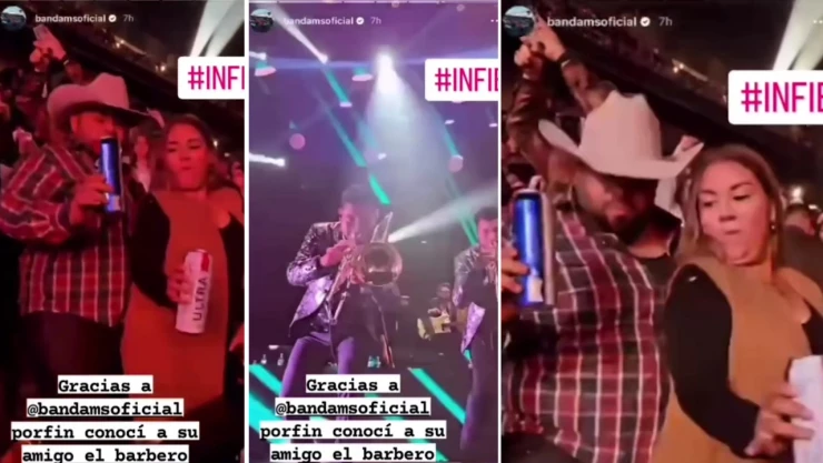 Descubren infiel en concierto Banda MS