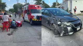 ÚLTIMA HORA: Se registra fuerte accidente en Cancún HOY, se reporta una mujer lesionada