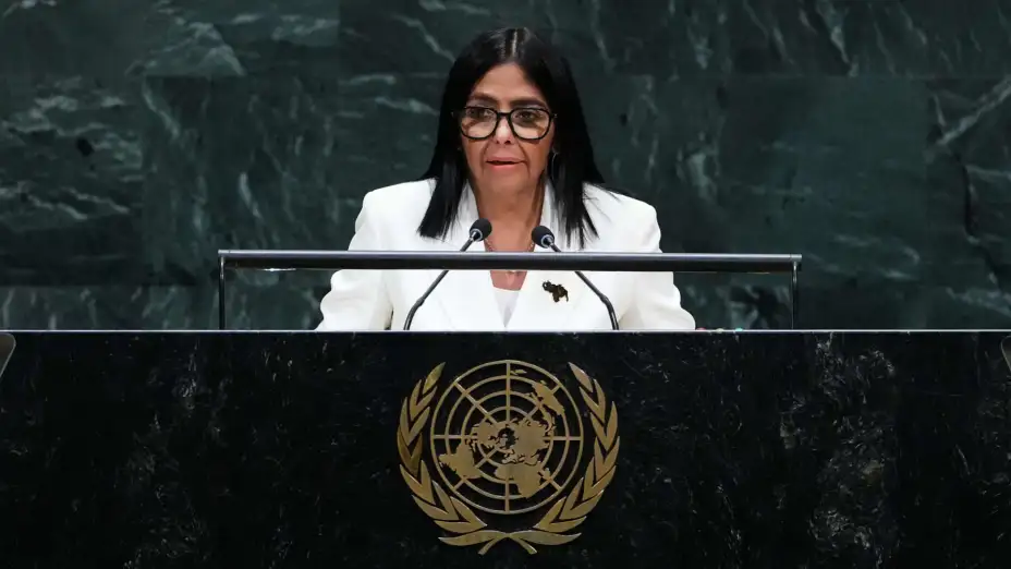Delcy Rodríguez, presidenta encargada de Venezuela en la ONU
